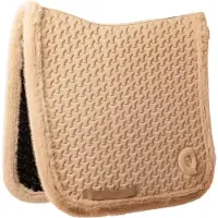 Kentucky Horsewear Horsewear - Zadeldoek Fake Fur Plaited Quilt dressuur beige