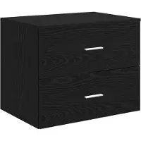 vidaXL Badkamerkast set 3 st Zwart 161.5 x 44.5 x 82 cm Bewerkt hout