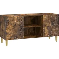 vidaXL TV Kast 102 x 34,5 x 50 cm Gerookt eiken Bewerkt hout