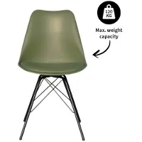 Kick Collection Collection Metal Luuk - Kuipstoel - Kunststof zitting - Groen