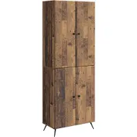 vidaXL Kast Set 2 st Oud hout Bewerkt hout