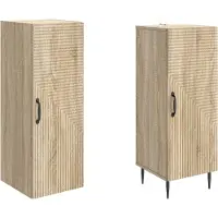 vidaXL Kastenset 2 st Sonoma Eiken Bewerkt hout