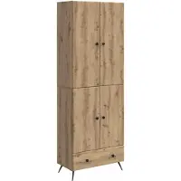 vidaXL Kast Set 2 st Artisanaal eiken Bewerkt hout