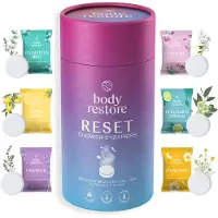 Body Restore Shower Steamers Reset Mix 6-pack - - Douche Tabletten met 100% Etherische Oliën - Aromatherapie Douche - Wellness Cadeau