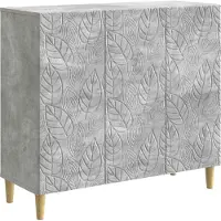 vidaXL - Dressoir - Betongrijs - 89 - x - 34,5 - x - 80 - cm - Bewerkt - hout