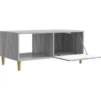 vidaXL Salontafel Grijs Sonoma 90 x 50 x 40 cm Bewerkt hout