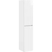 vidaXL Wandgemonteerde Badkamerkast Hoogglans Wit 33 x 34,5 x 160 cm