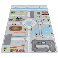 Muratap Play vloerkleed kinderkamer verkeer laagpolig 160x230 cm