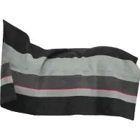 Kentucky Horsewear - Kentuckt Horsewear - Fleecedeken - Heavy - Square Stripes - Zwart/Grijs - 140x120cm