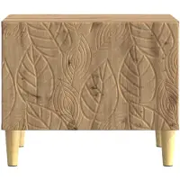 vidaXL Salontafel Artisanaal eiken 50 x 49 x 40 cm Bewerkt hout