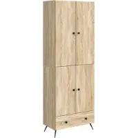 vidaXL Kast Set 2 st Sonoma Eiken Bewerkt hout
