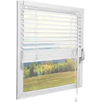 Sol Royal FSC gecertificeerd houten jaloezieën SolDecor JH3 rolgordijnen in wit 90x160 cm - Milieuvriendelijk geproduceerd