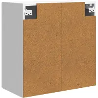 vidaXL Wandkast Hoogglans Wit 59 x 31 x 60 cm Bewerkt hout