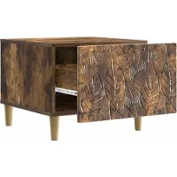 vidaXL Salontafel Gerookt eiken 50 x 49 x 40 cm Bewerkt hout
