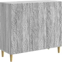 vidaXL Dressoir Grijs Sonoma 89 x 34,5 x 80 cm Bewerkt hout