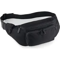 Quadra Sac banane - aspect textile - QD12 - noir