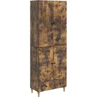 vidaXL Kast Set 2 st Bewerkt hout