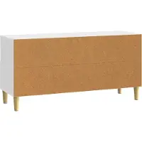 vidaXL TV Kast 102 x 34,5 x 50 cm Hoogglans Wit Bewerkt hout