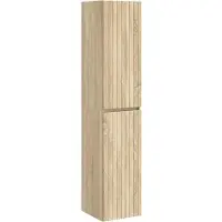 vidaXL Wandgemonteerde Badkamerkast Sonoma Eiken 33 x 34,5 x 160 cm