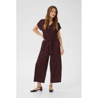 Kaffe Jumpsuit 'Beathe' kastanjebruin / zwart
