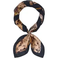 Desigual Sjaal 'Honey' donkerbeige / donkerbruin / zwart