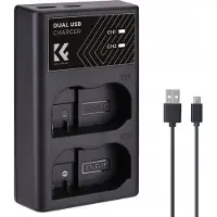 K&F Concept EN-EL15 Dual Battery Charger USB-C