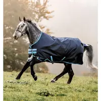 Horseware Bravo 12 Turnout 50gr-165-221-Navy-turquoise