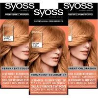 Syoss - 9-67 - Haarverf - Permanente Haarkleuring - Coral Gold - Grijsdekking - Voordeelverpakking - 3 Stuks