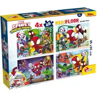 Liscianigiochi marvel puzzle df maxi floor 4 x 48 spidey