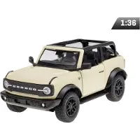 Daffi RMZ Ford Bronco Badlands 2023 - Open Top, Schaal 1:36, Beige Metaal