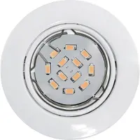 Eglo Peneto - Inbouwspotje - LED - Ø87mm. - Wit - Set 3 Spots - Richtbaar