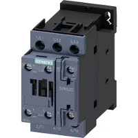 Siemens 3RT20251AL20, contactor, AC-3, 7,5 kW/400V, 1 normaal contact + 1 hulpcontact, 230VAC, 50/60Hz, 3 polen, beschermingsklasse S0