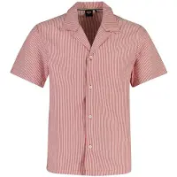 HUGO BOSS Poloshirt BOSS Black rood gestreept normale fit