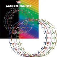 Bull's Colorful Matt Number Ring Set 5 Pieces - Dartbord nummer ring - Cadeau mannen - Darten