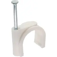 InLine Kabelklemmen met spijker voor kabels tot 20mm - 50 stuks / wit