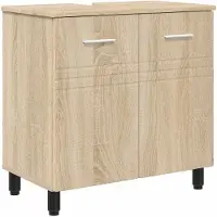 vidaXL Badkamer vaniteitsunit Sonoma Eiken 60 x 35 x 60 cm