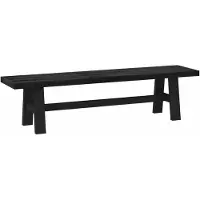 vidaXL Eetbank NOAIN 180 x 41 x 45 cm Massief grenenhout Zwart