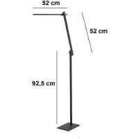 Highlight Design Leeslamp Volare Zwart 145cm