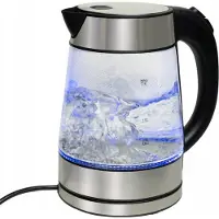 Mira Waterkoker glas - Waterkoker - Zilver - ‎21cm x 16cm x 25cm
