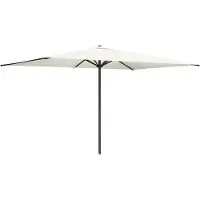 vidaXL Tuinparasol 200 x 300 cm Polyester Rechthoekig Crèmekleurig