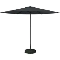 vidaXL Tuinparasol met voet 300 x 300 cm Polyester Rechthoekig