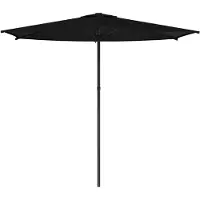 vidaXL Tuinparasol 270 x 270 cm Polyester Rechthoekig Zwart