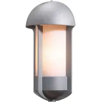 Konstsmide Design wand buitenlamp Tyr mat zilver