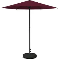 vidaXL Tuinparasol met voet 230 x 230 cm Polyester Rechthoekig