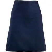 Premier Unisex Volwassenencollectie Halflang Taille Schort (Marine)