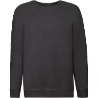 Fruit Of The Loom Kinder/Kids Premium Sweatshirt met Inzetstuk (Zwart)