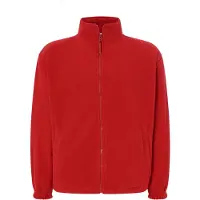 JHK Heren fleecevest met volledige rits (Rood)