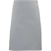 Premier Unisex Volwassenencollectie Halflang Taille Schort (Zilver)