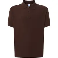 JHK Heren Pique Regular Poloshirt (Chocolade)