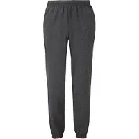 Fruit Of The Loom Klassieke uniseks joggingbroek met elastische manchetten (Donkere Heide Grijs)